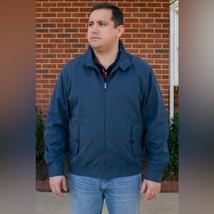 Men's Navy St. John’s Bay Water Resistant Jacket Plus Size XXL NWT